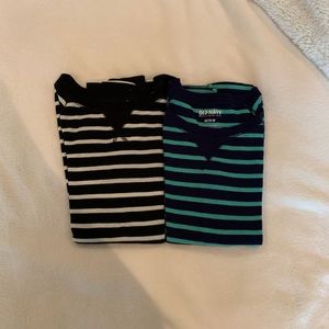 Bundle of 2 Striped Long sleeve Old Navy Tees